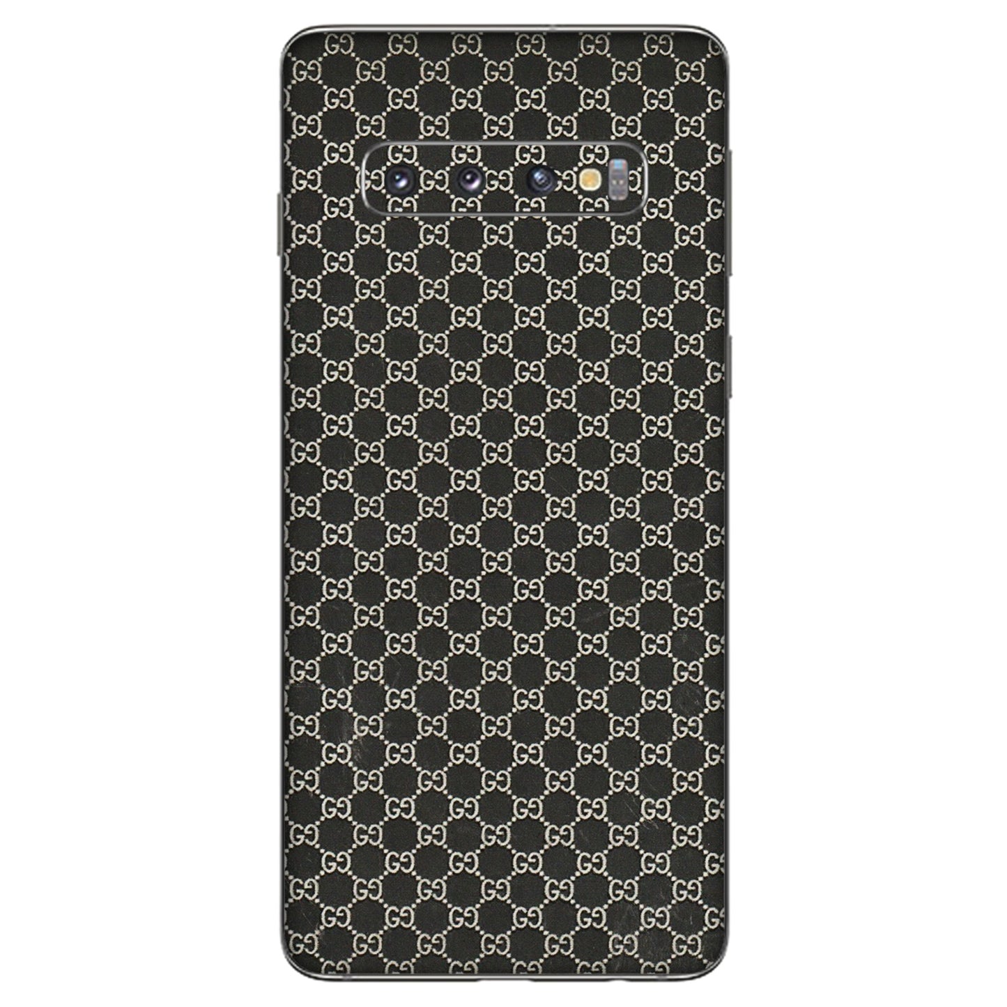 Samsung A/S Series Phone Skins (All Models) - Black G Print - 3D Embossed Finish (L-109) Samsung Galaxy S10