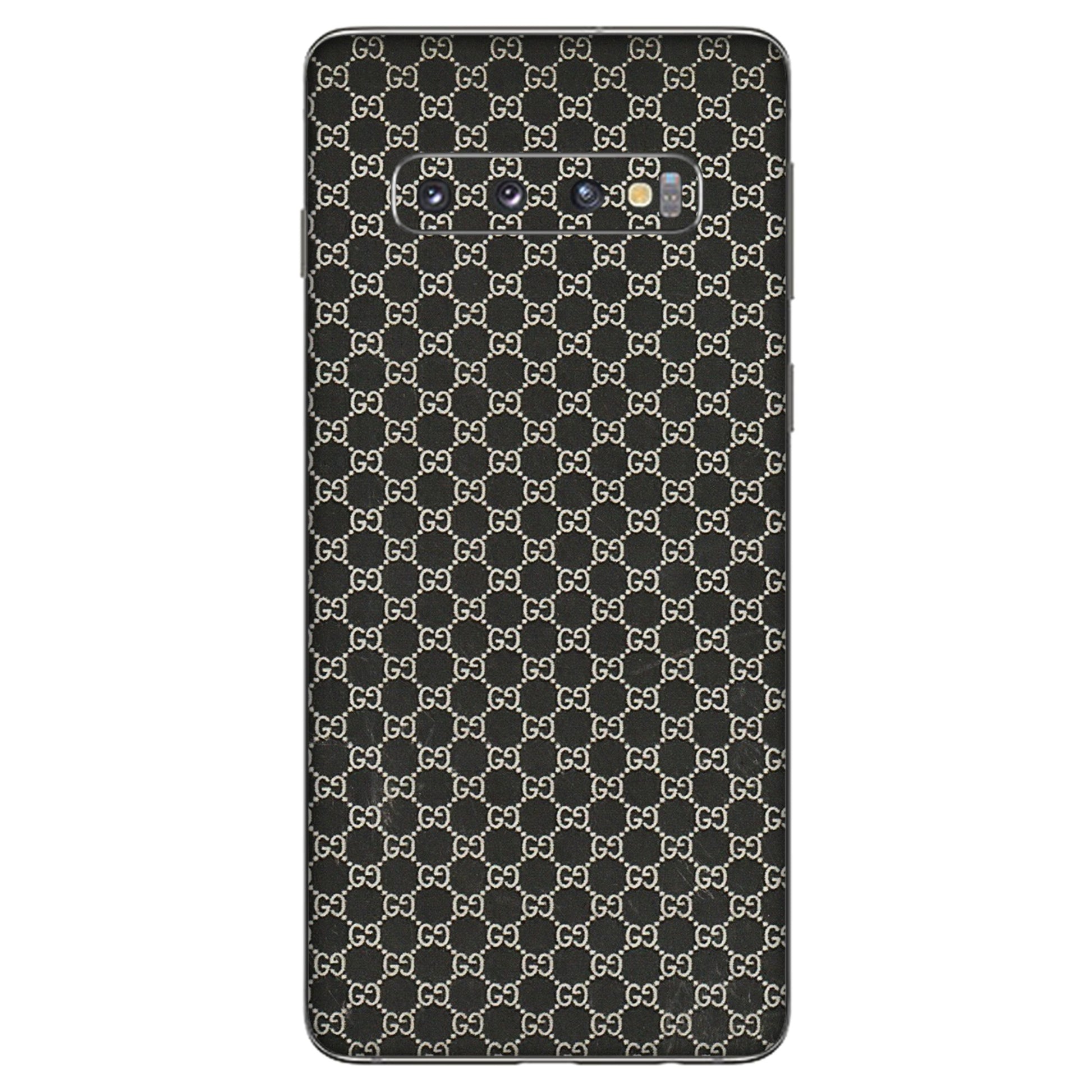 Samsung A/S Series Phone Skins (All Models) - Black G Print - 3D Embossed Finish (L-109) Samsung Galaxy S10