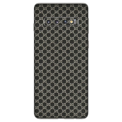 Samsung A/S Series Phone Skins (All Models) - Black G Print - 3D Embossed Finish (L-109) Samsung Galaxy S10