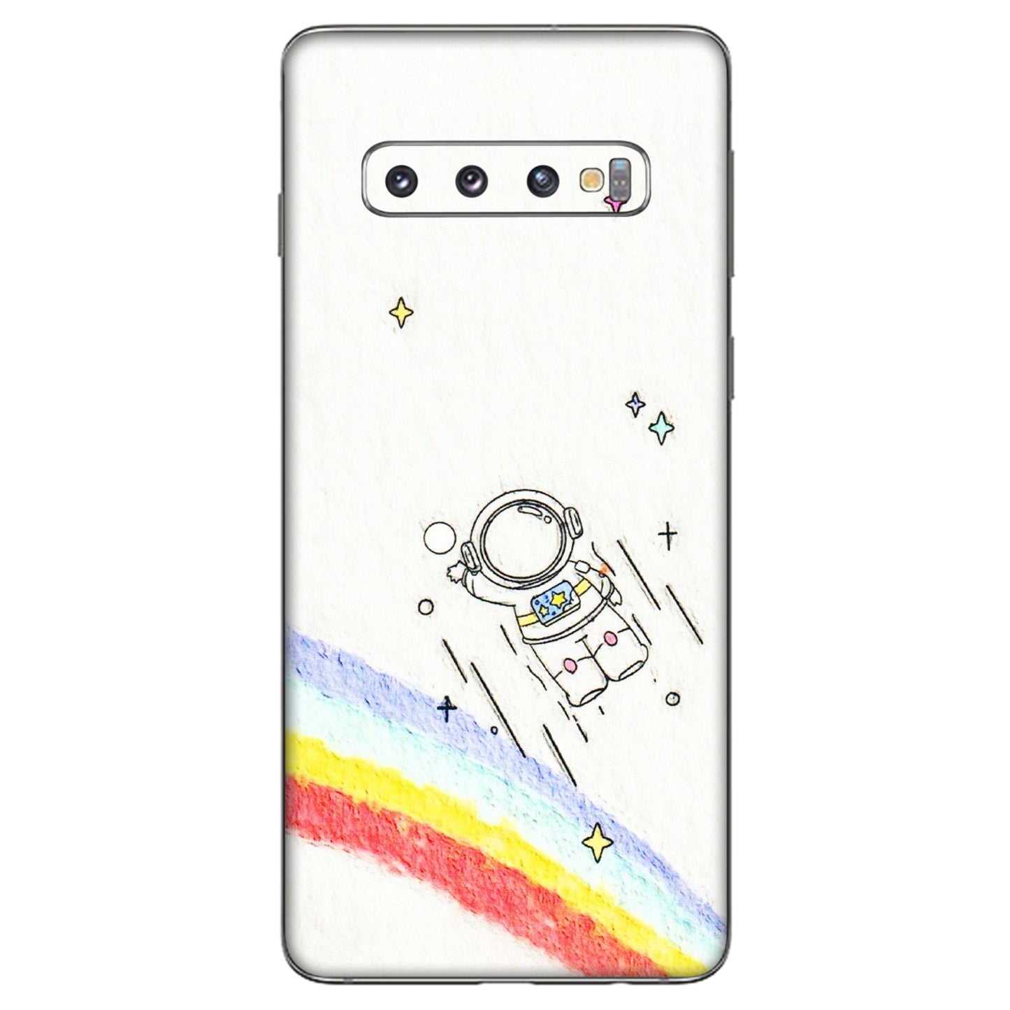 Samsung A/S Series Phone Skins (All Models) - Milkyway Astronaut - 3D Embossed Finish (L-110) Samsung Galaxy S10
