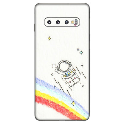Samsung A/S Series Phone Skins (All Models) - Milkyway Astronaut - 3D Embossed Finish (L-110) Samsung Galaxy S10