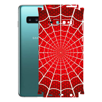 Samsung A/S Series Phone Skins (All Models) - Classic Spidey Web - 3D Embossed Finish (L-115) Samsung Galaxy S10