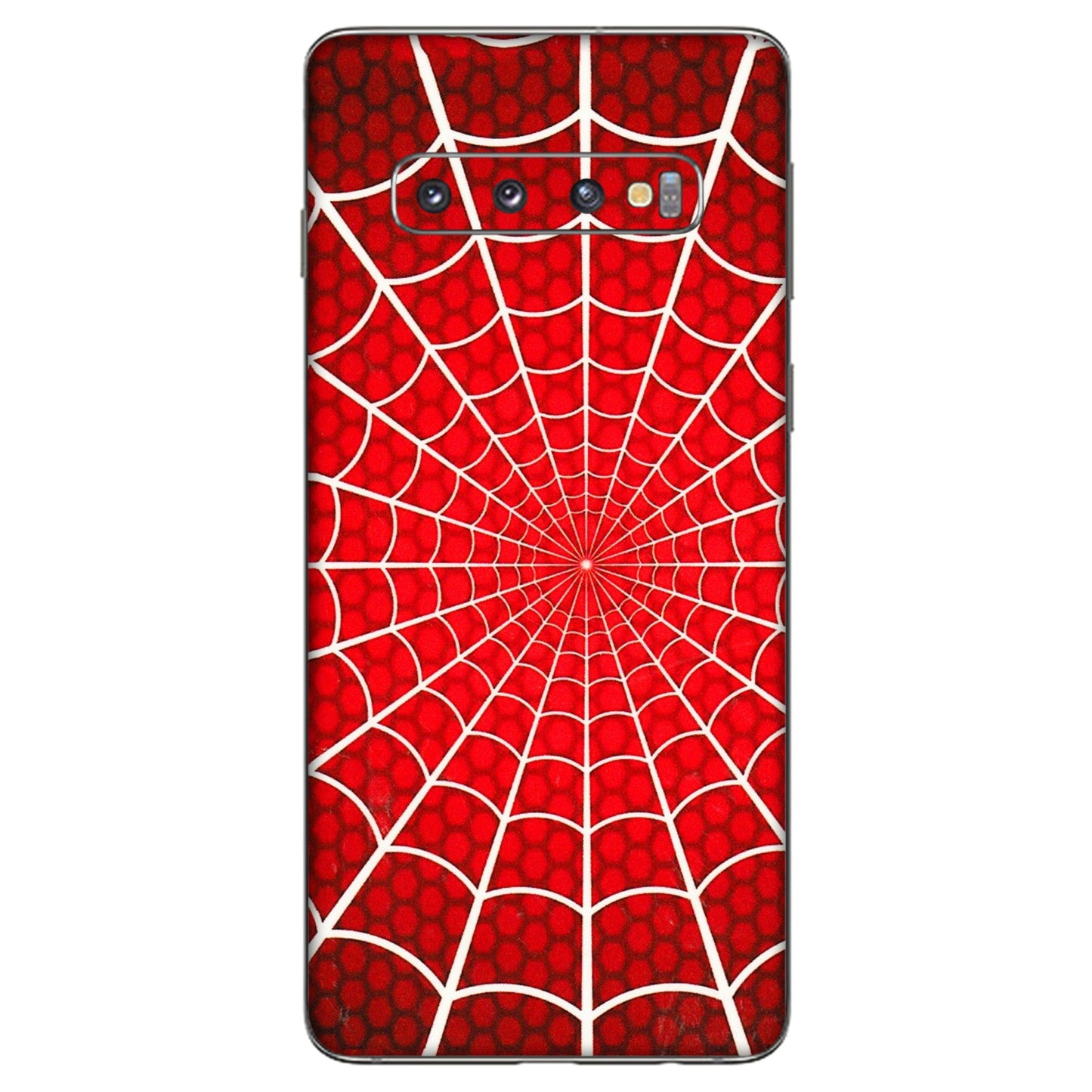 Samsung A/S Series Phone Skins (All Models) - Classic Spidey Web - 3D Embossed Finish (L-115) Samsung Galaxy S10