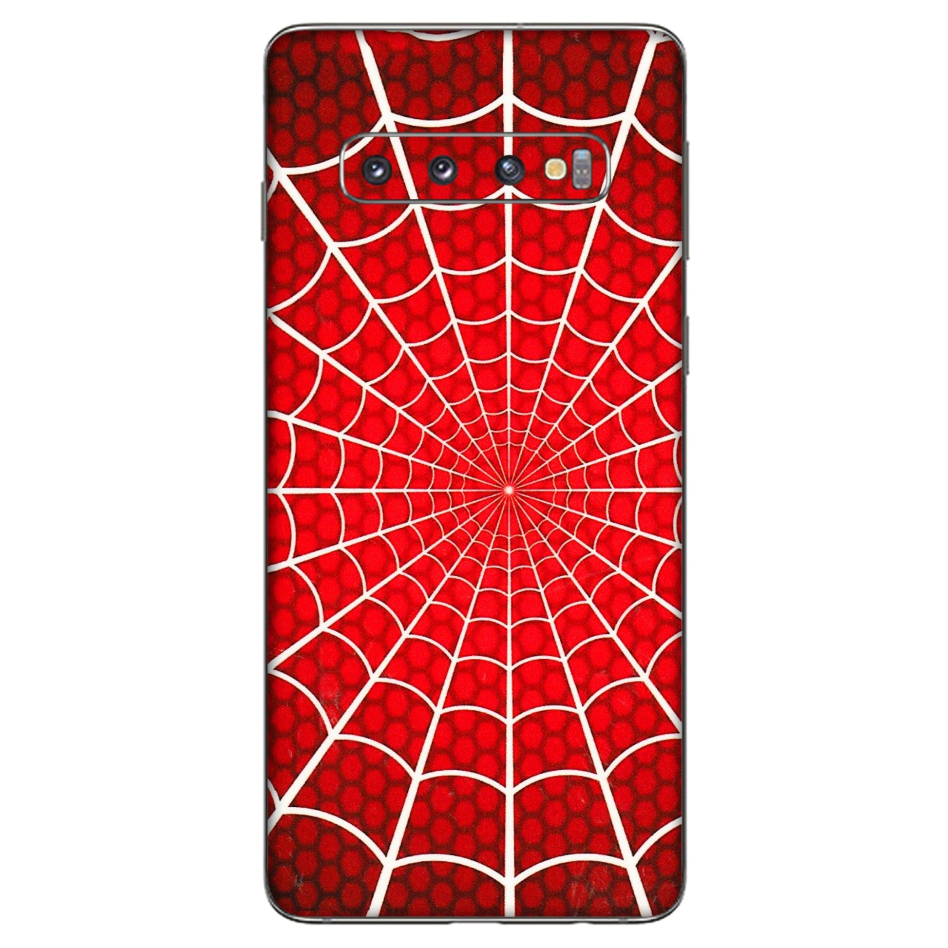 Samsung A/S Series Phone Skins (All Models) - Classic Spidey Web - 3D Embossed Finish (L-115) Samsung Galaxy S10