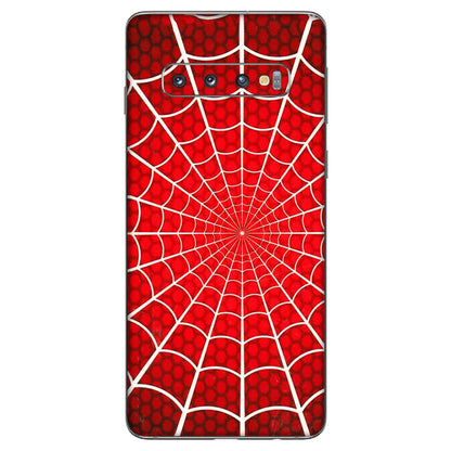 Samsung A/S Series Phone Skins (All Models) - Classic Spidey Web - 3D Embossed Finish (L-115) Samsung Galaxy S10