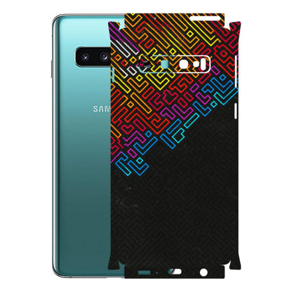 Samsung A/S Series Phone Skins (All Models) - Dotme Pattern Art - 3D Embossed Finish (L-121) Samsung Galaxy S10