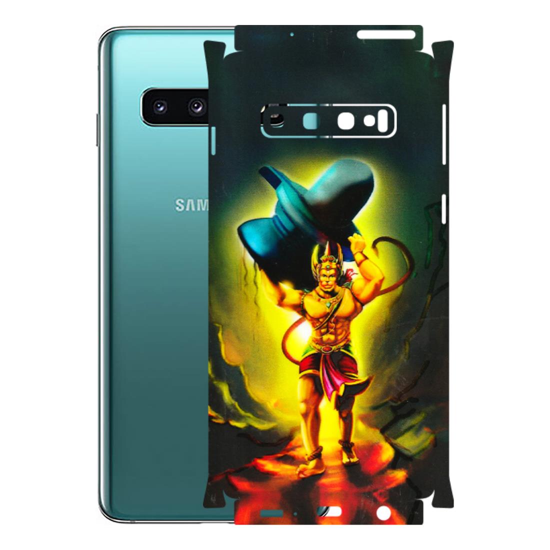 Samsung A/S Series Phone Skins (All Models) - Hanuman Ji - 3D Embossed Finish (L-128) Samsung Galaxy S10