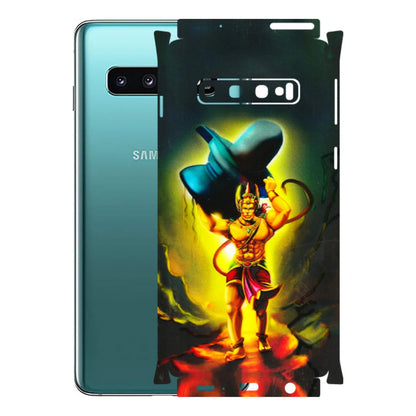 Samsung A/S Series Phone Skins (All Models) - Hanuman Ji - 3D Embossed Finish (L-128) Samsung Galaxy S10