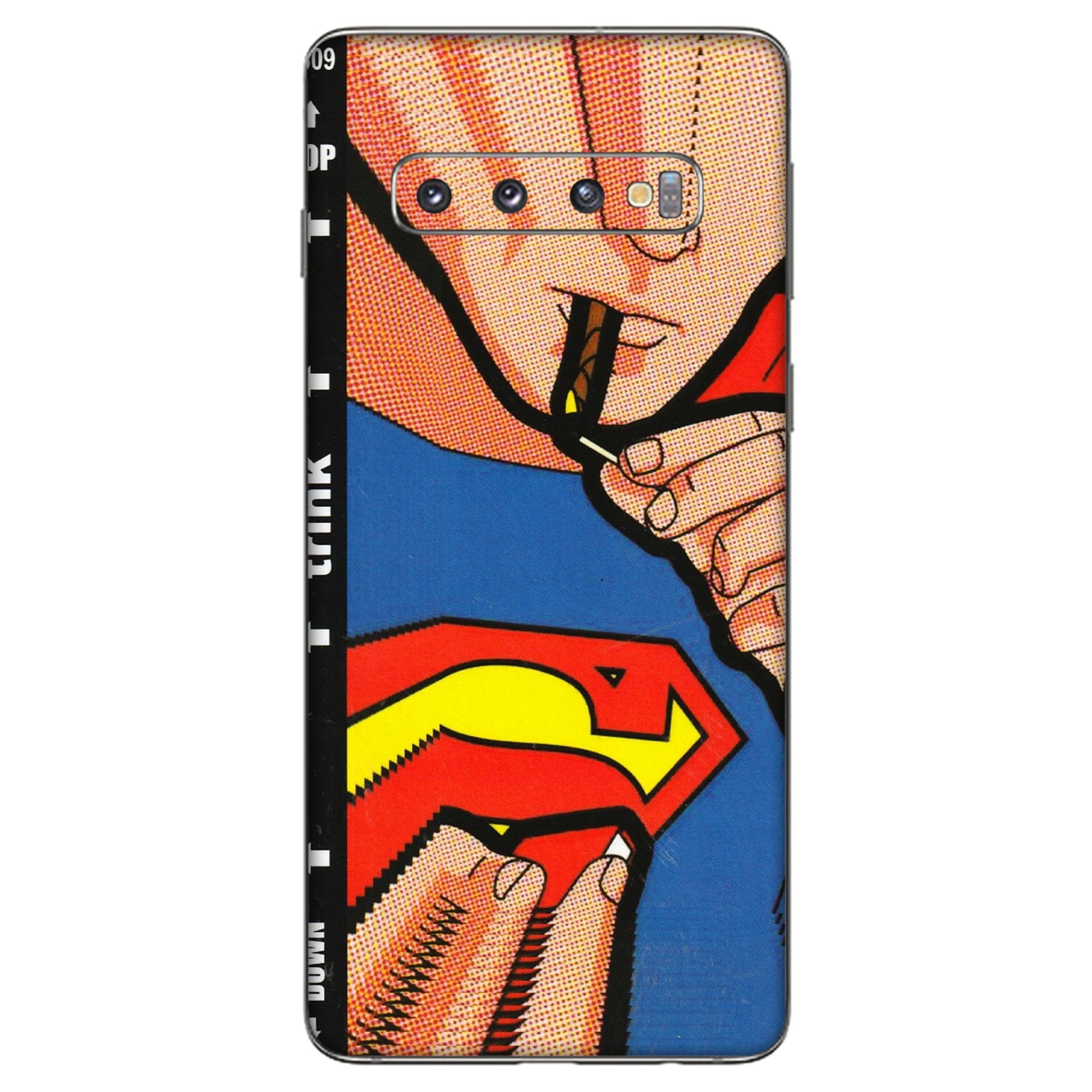 Samsung A/S Series Phone Skins (All Models) - Superman Sutta - 3D Embossed Finish (L-130) Samsung Galaxy S10