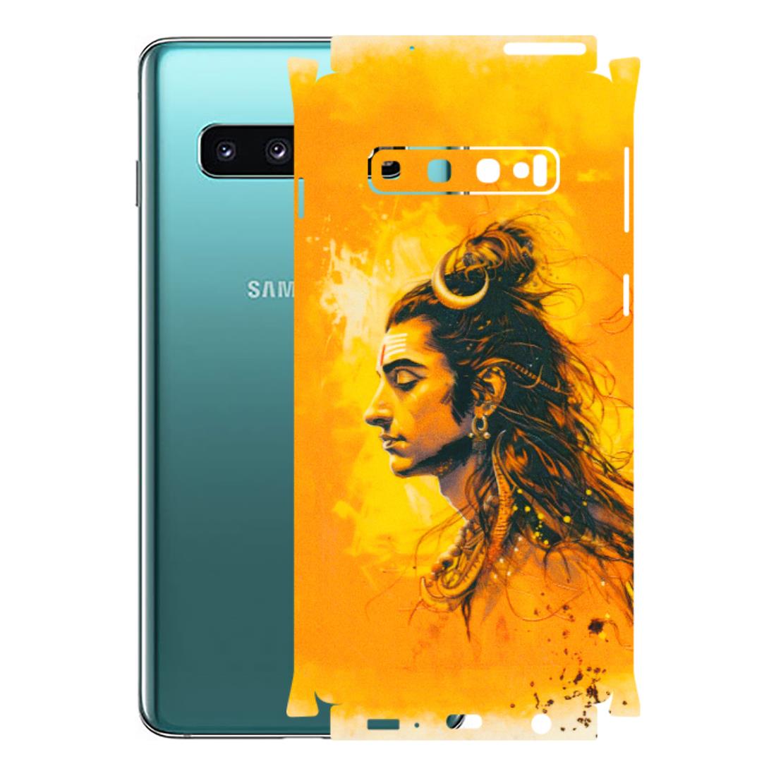 Samsung A/S Series Phone Skins (All Models) - Shiv Shakti - 3D Embossed Finish (L-14) Samsung Galaxy S10