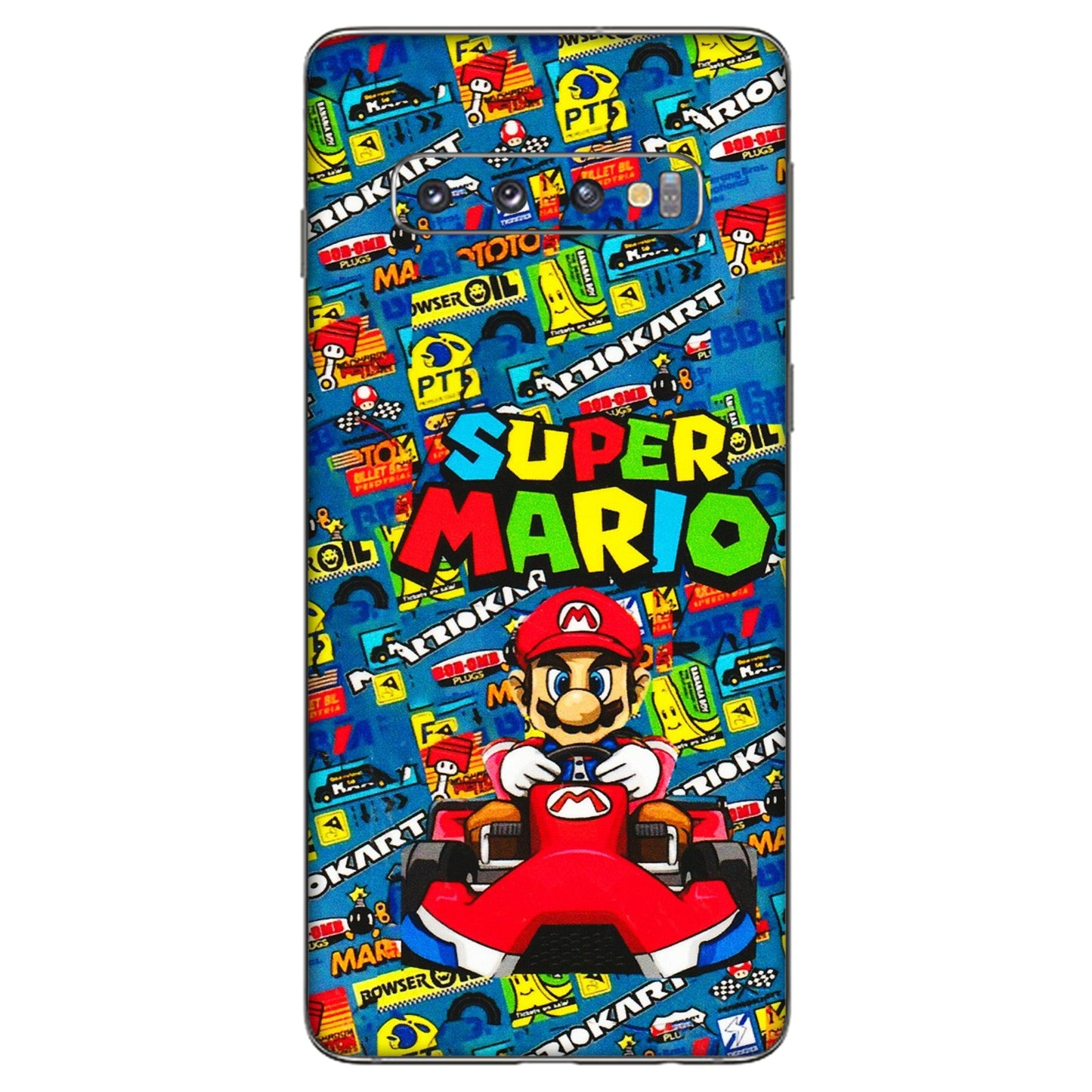 Samsung A/S Series Phone Skins (All Models) - Super Mario Kart - 3D Embossed Finish (L-140) Samsung Galaxy S10