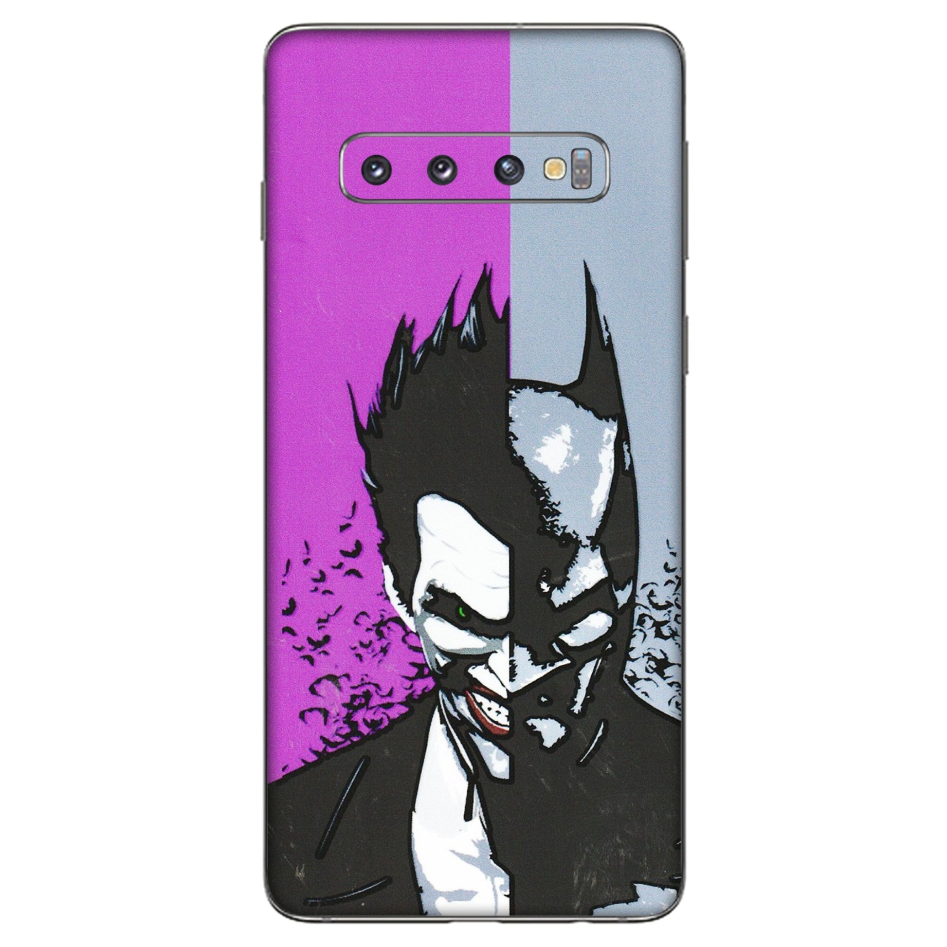 Samsung A/S Series Phone Skins (All Models) - Batman & Joker - 3D Embossed Finish (L-143) Samsung Galaxy S10