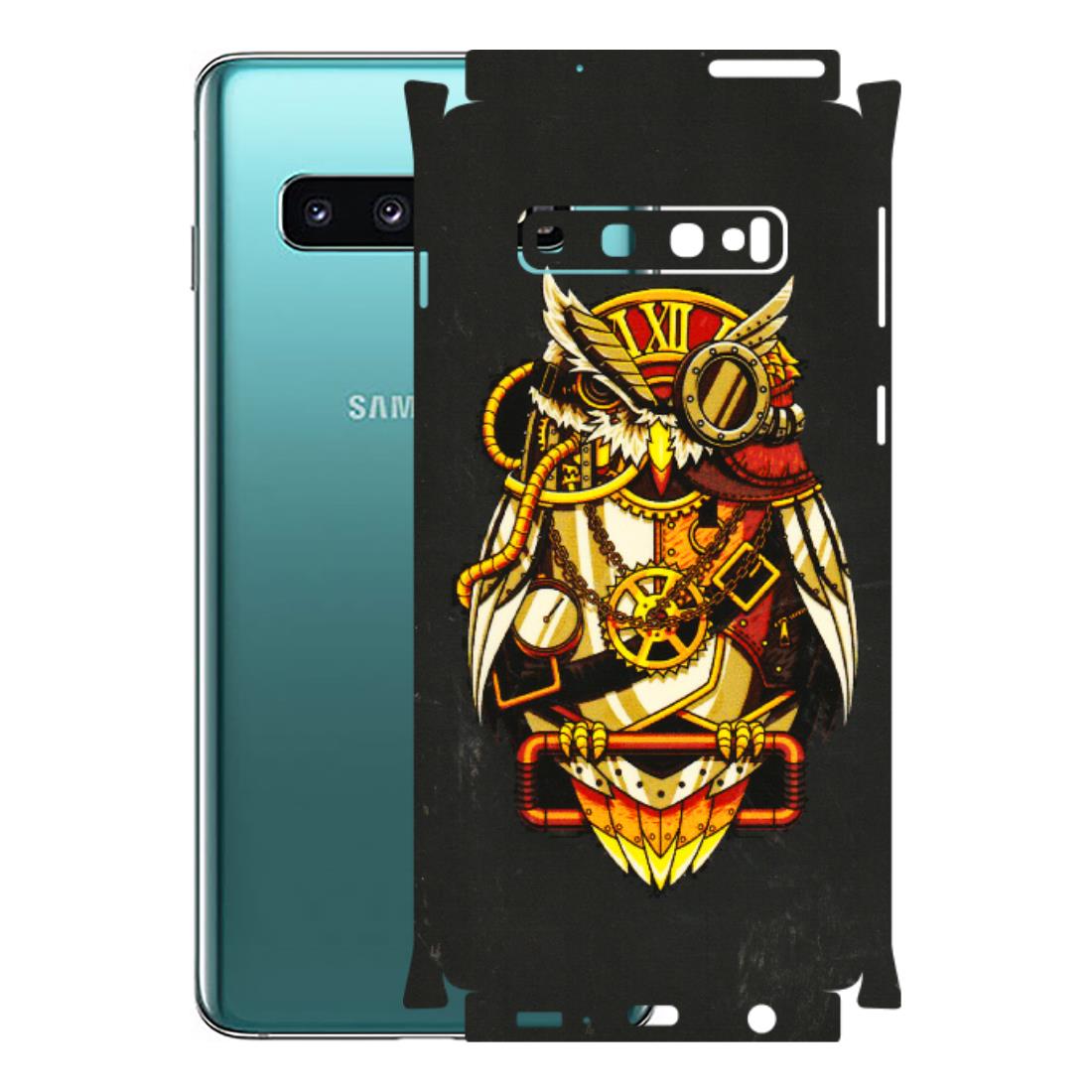 Samsung A/S Series Phone Skins (All Models) - Classy Smart Owl - 3D Embossed Finish (L-144) Samsung Galaxy S10
