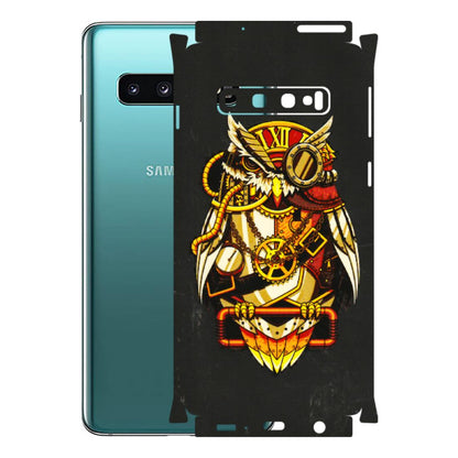 Samsung A/S Series Phone Skins (All Models) - Classy Smart Owl - 3D Embossed Finish (L-144) Samsung Galaxy S10