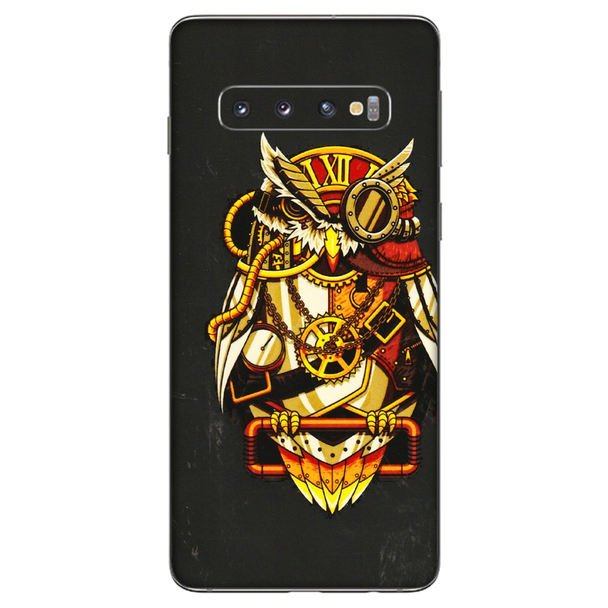 Samsung A/S Series Phone Skins (All Models) - Classy Smart Owl - 3D Embossed Finish (L-144) Samsung Galaxy S10