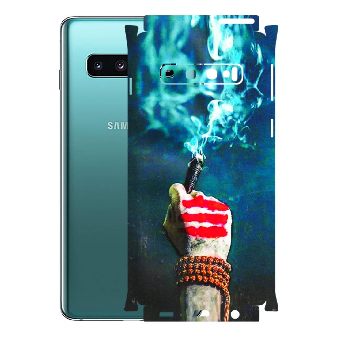 Samsung A/S Series Phone Skins (All Models) - Mahadev Bhakt - 3D Embossed Finish (L-146) Samsung Galaxy S10