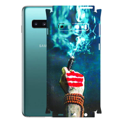 Samsung A/S Series Phone Skins (All Models) - Mahadev Bhakt - 3D Embossed Finish (L-146) Samsung Galaxy S10