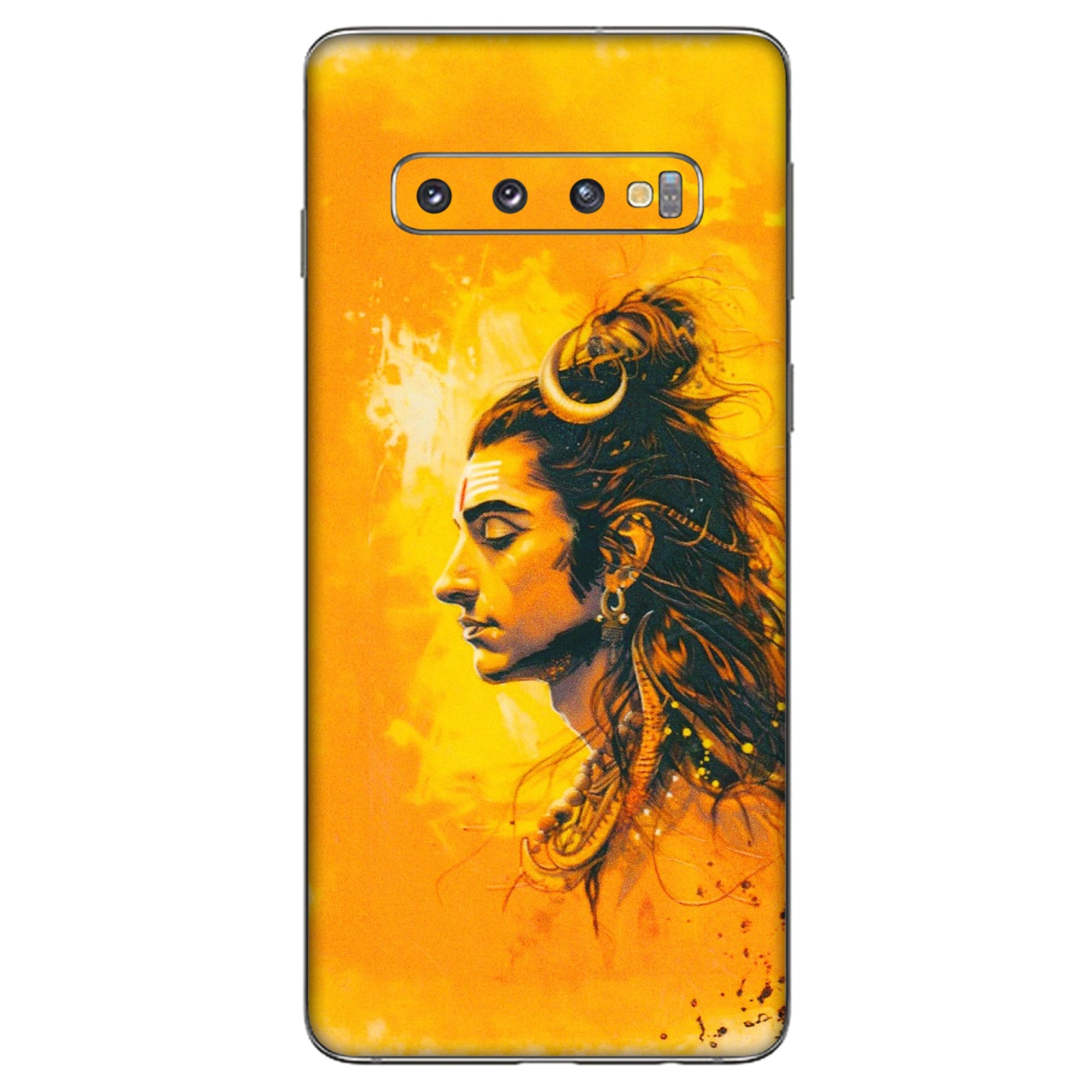 Samsung A/S Series Phone Skins (All Models) - Shiv Shakti - 3D Embossed Finish (L-14) Samsung Galaxy S10