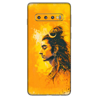 Samsung A/S Series Phone Skins (All Models) - Shiv Shakti - 3D Embossed Finish (L-14) Samsung Galaxy S10