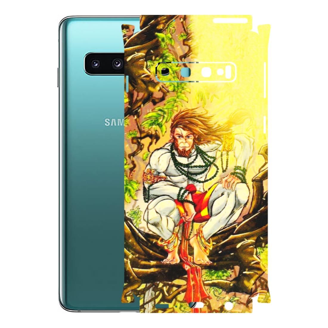 Samsung A/S Series Phone Skins (All Models) - Lord Hanuman - 3D Embossed Finish (L-152) Samsung Galaxy S10