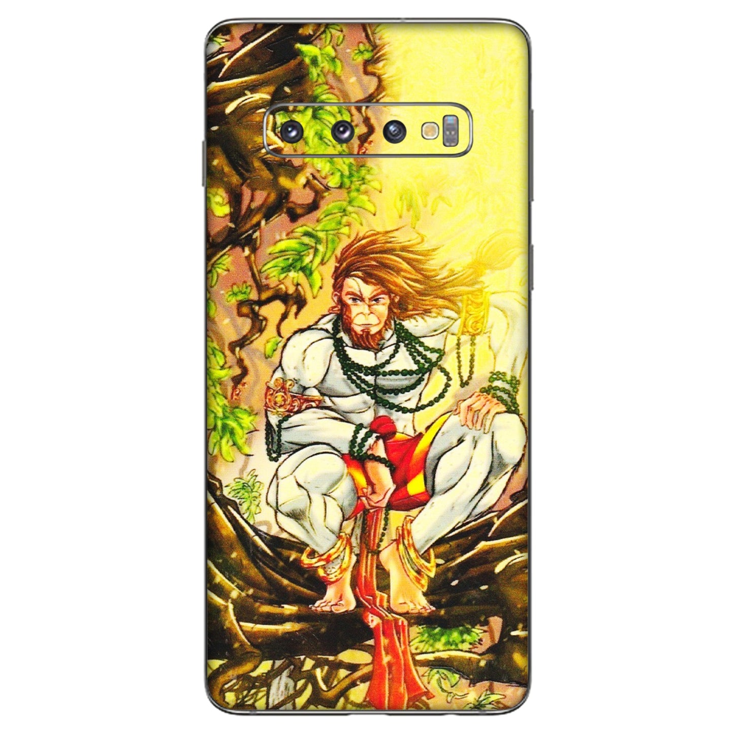 Samsung A/S Series Phone Skins (All Models) - Lord Hanuman - 3D Embossed Finish (L-152) Samsung Galaxy S10