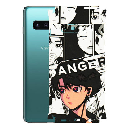 Samsung A/S Series Phone Skins (All Models) - Danger Anime - 3D Embossed Finish (L-155) Samsung Galaxy S10