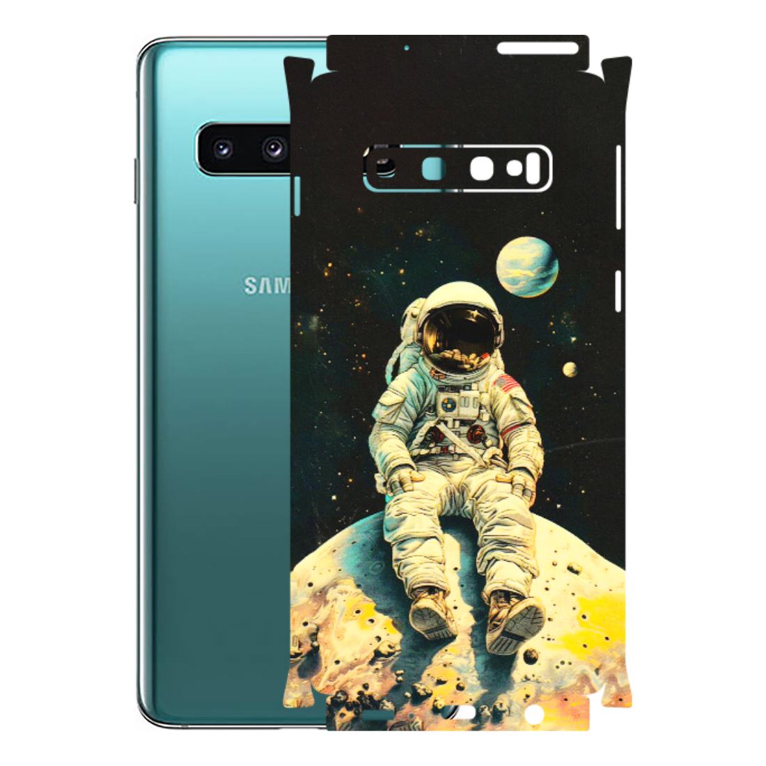 Samsung A/S Series Phone Skins (All Models) - Astronaut in Space - 3D Embossed Finish (L-16) Samsung Galaxy S10