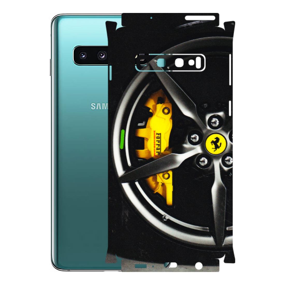 Samsung A/S Series Phone Skins (All Models) - Ferrari Wheel Alloy - 3D Embossed Finish (L-173) Samsung Galaxy S10