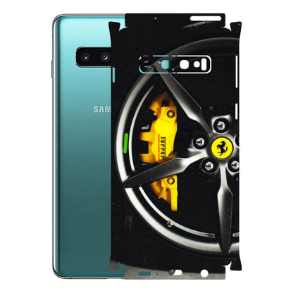Samsung A/S Series Phone Skins (All Models) - Ferrari Wheel Alloy - 3D Embossed Finish (L-173) Samsung Galaxy S10