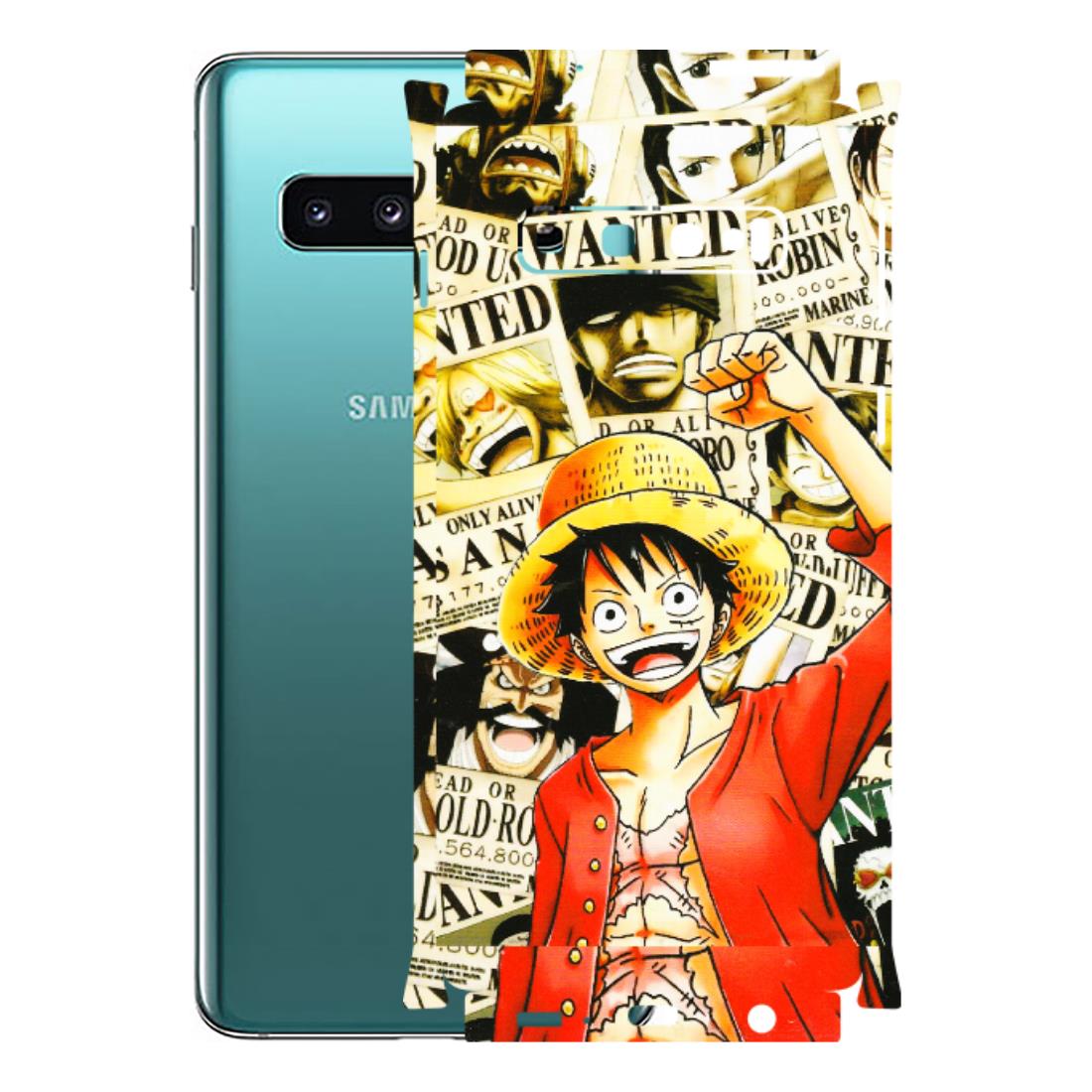 Samsung A/S Series Phone Skins (All Models) - Luffy Anime - 3D Embossed Finish (L-177) Samsung Galaxy S10