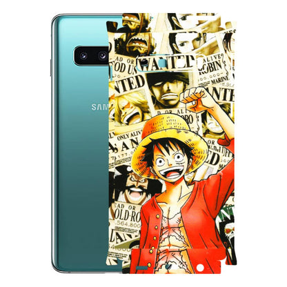 Samsung A/S Series Phone Skins (All Models) - Luffy Anime - 3D Embossed Finish (L-177) Samsung Galaxy S10