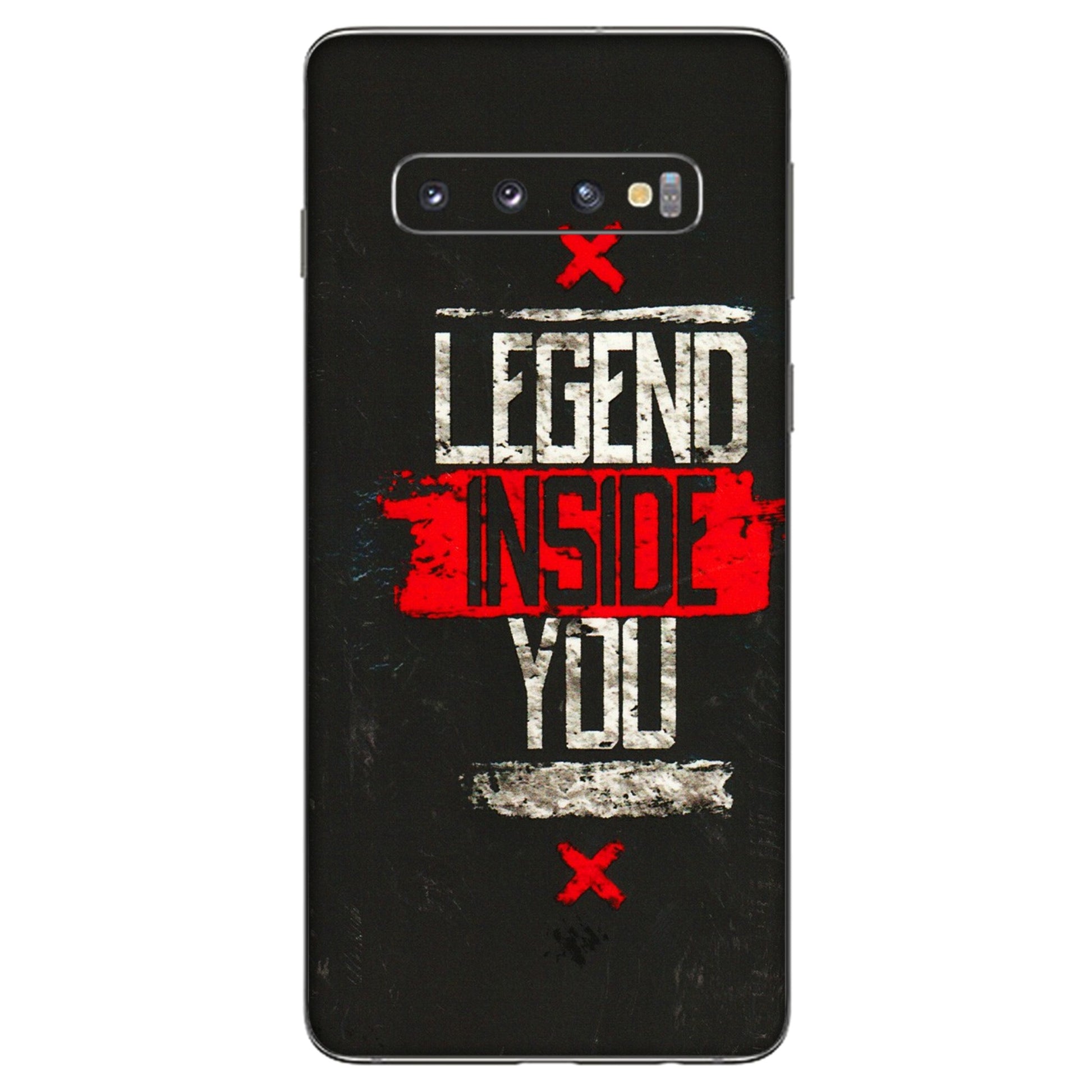 Samsung A/S Series Phone Skins (All Models) - Legend Inside You - 3D Embossed Finish (L-186) Samsung Galaxy S10