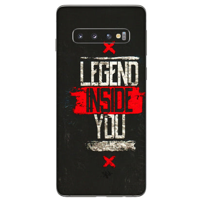 Samsung A/S Series Phone Skins (All Models) - Legend Inside You - 3D Embossed Finish (L-186) Samsung Galaxy S10