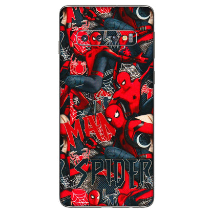 Samsung A/S Series Phone Skins (All Models) - SpiderMan Cool - 3D Embossed Finish (L-188) Samsung Galaxy S10