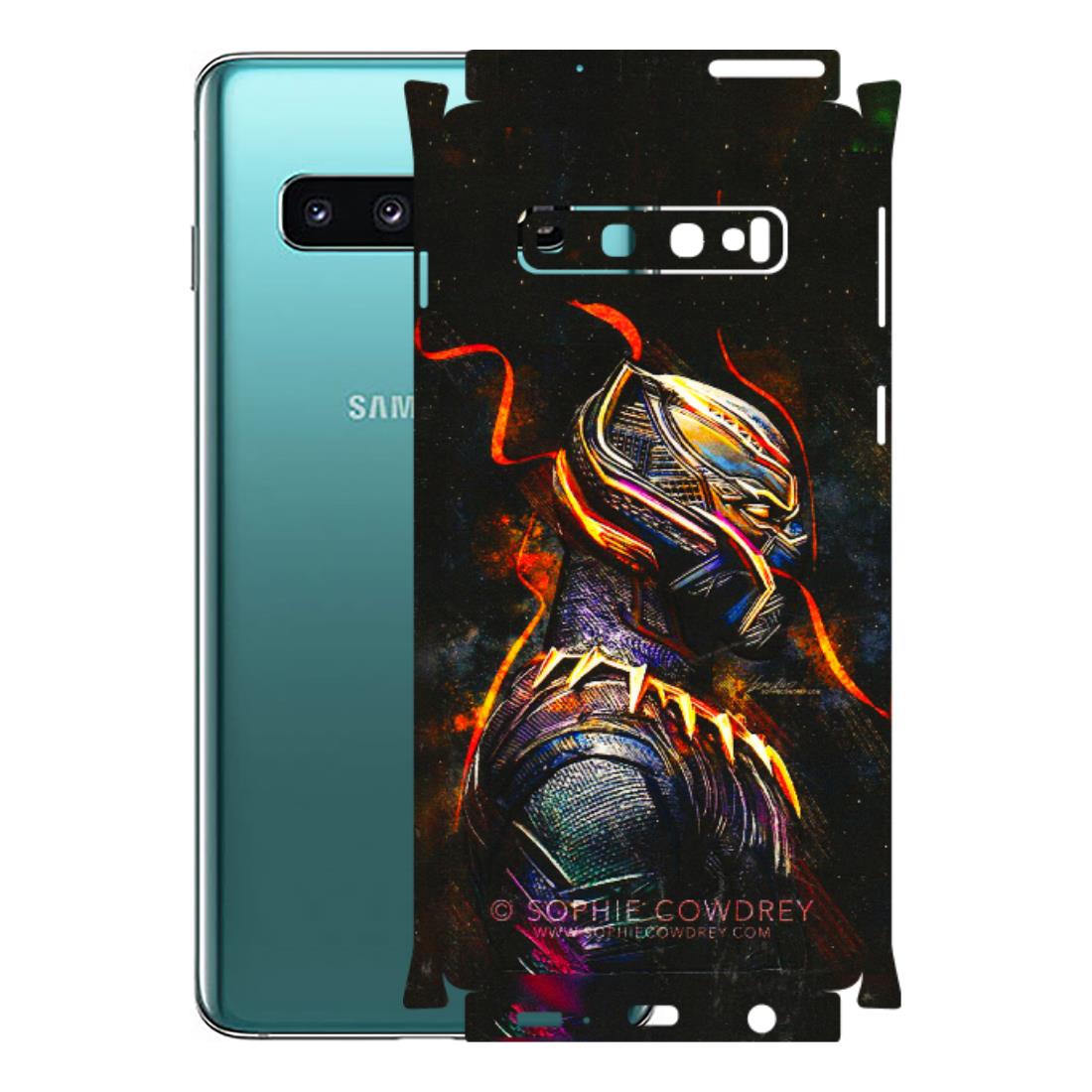 Samsung A/S Series Phone Skins (All Models) - Black Panther - 3D Embossed Finish (L-190) Samsung Galaxy S10