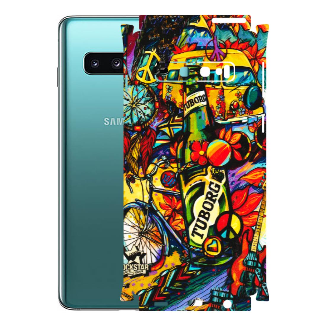 Samsung A/S Series Phone Skins (All Models) - Cool Beer Bottle - 3D Embossed Finish (L-193) Samsung Galaxy S10