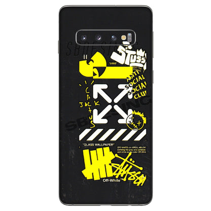 Samsung A/S Series Phone Skins (All Models) - Anti Social Graffiti - 3D Embossed Finish (L-198) Samsung Galaxy S10