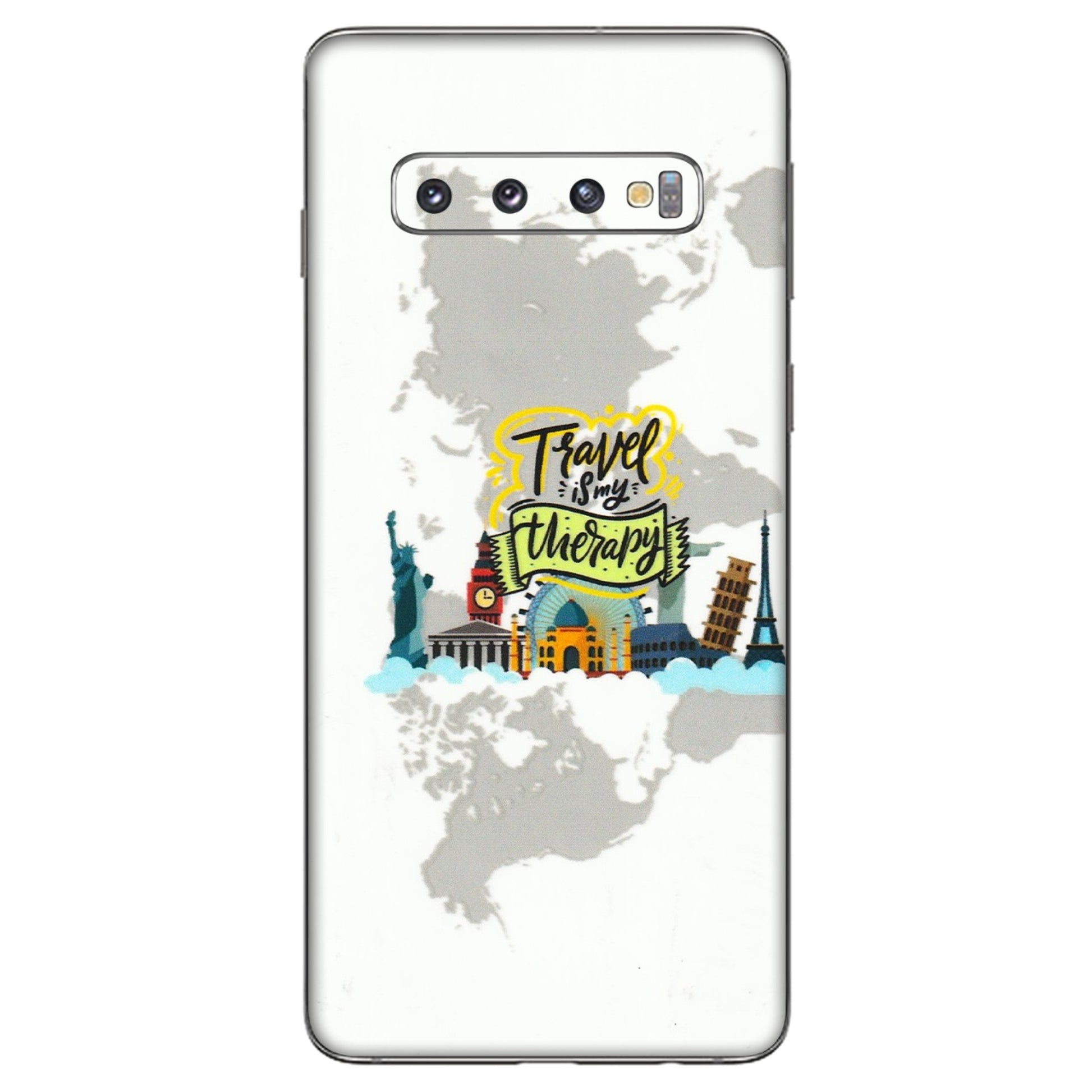Samsung A/S Series Phone Skins (All Models) - Travel Therapy - 3D Embossed Finish (L-199) Samsung Galaxy S10