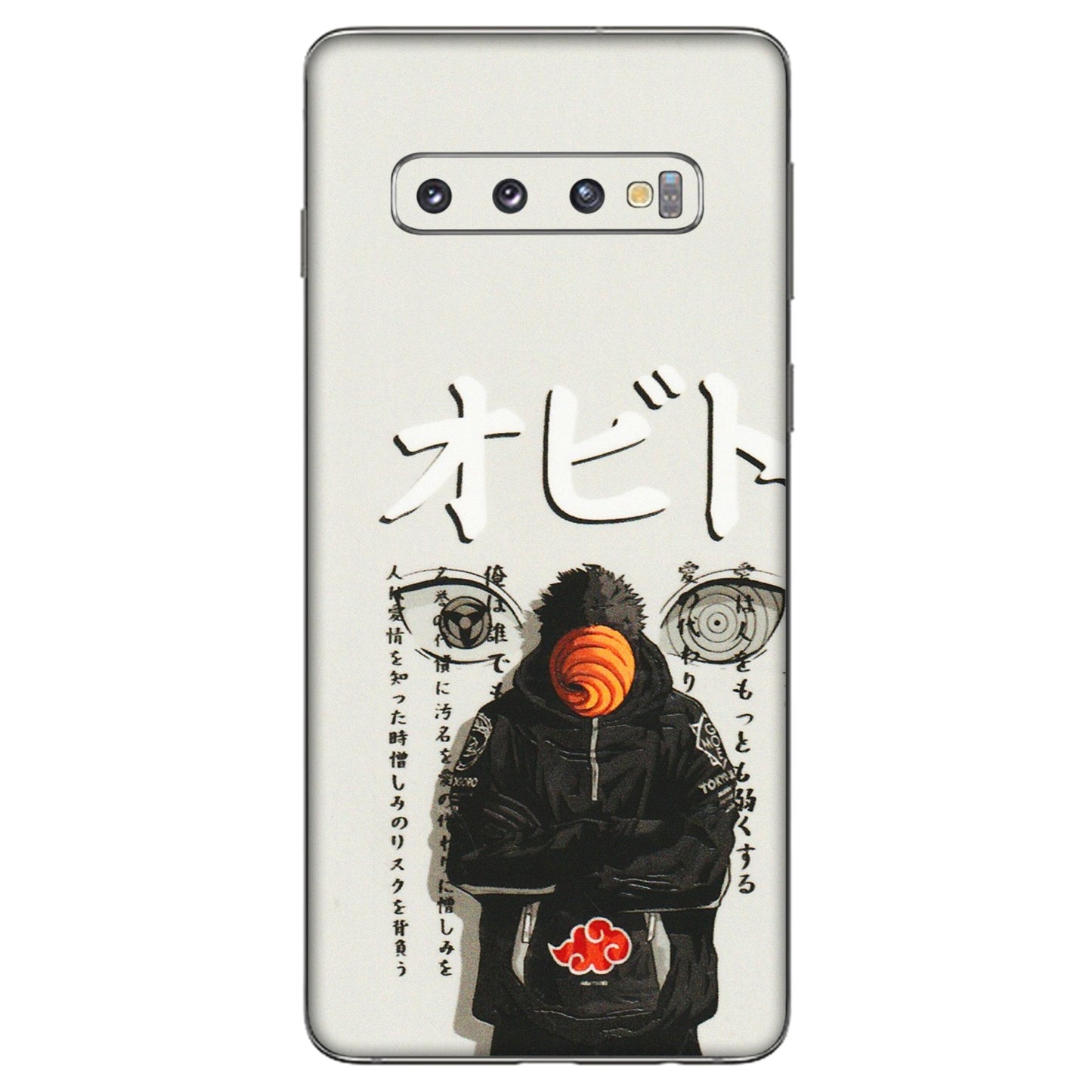 Samsung A/S Series Phone Skins (All Models) - Obito Anime Eye - 3D Embossed Finish (L-19) Samsung Galaxy S10