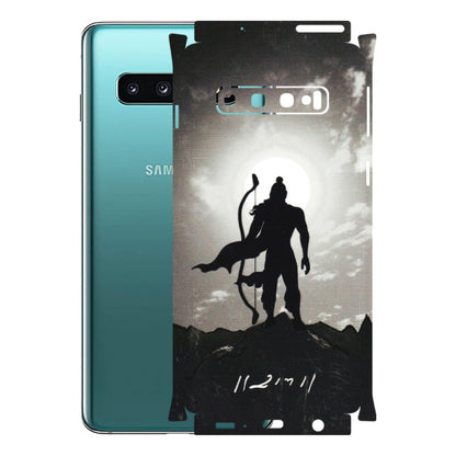 Samsung A/S Series Phone Skins (All Models) - Jai Siya Ram - 3D Embossed Finish (L-200) Samsung Galaxy S10