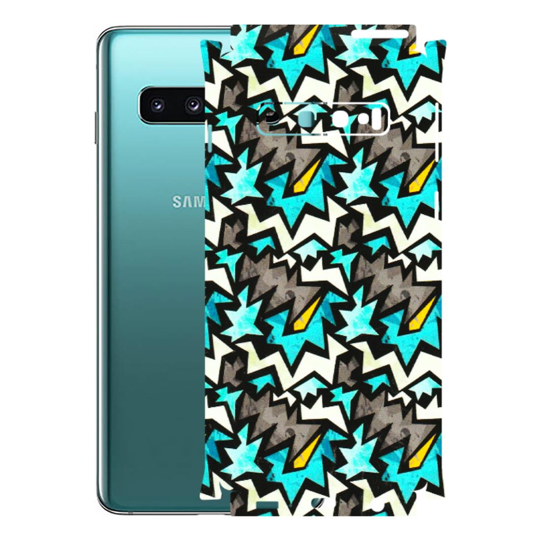 Samsung A/S Series Phone Skins (All Models) - Funky Zig Zag - 3D Embossed Finish (L-223) Samsung Galaxy S10