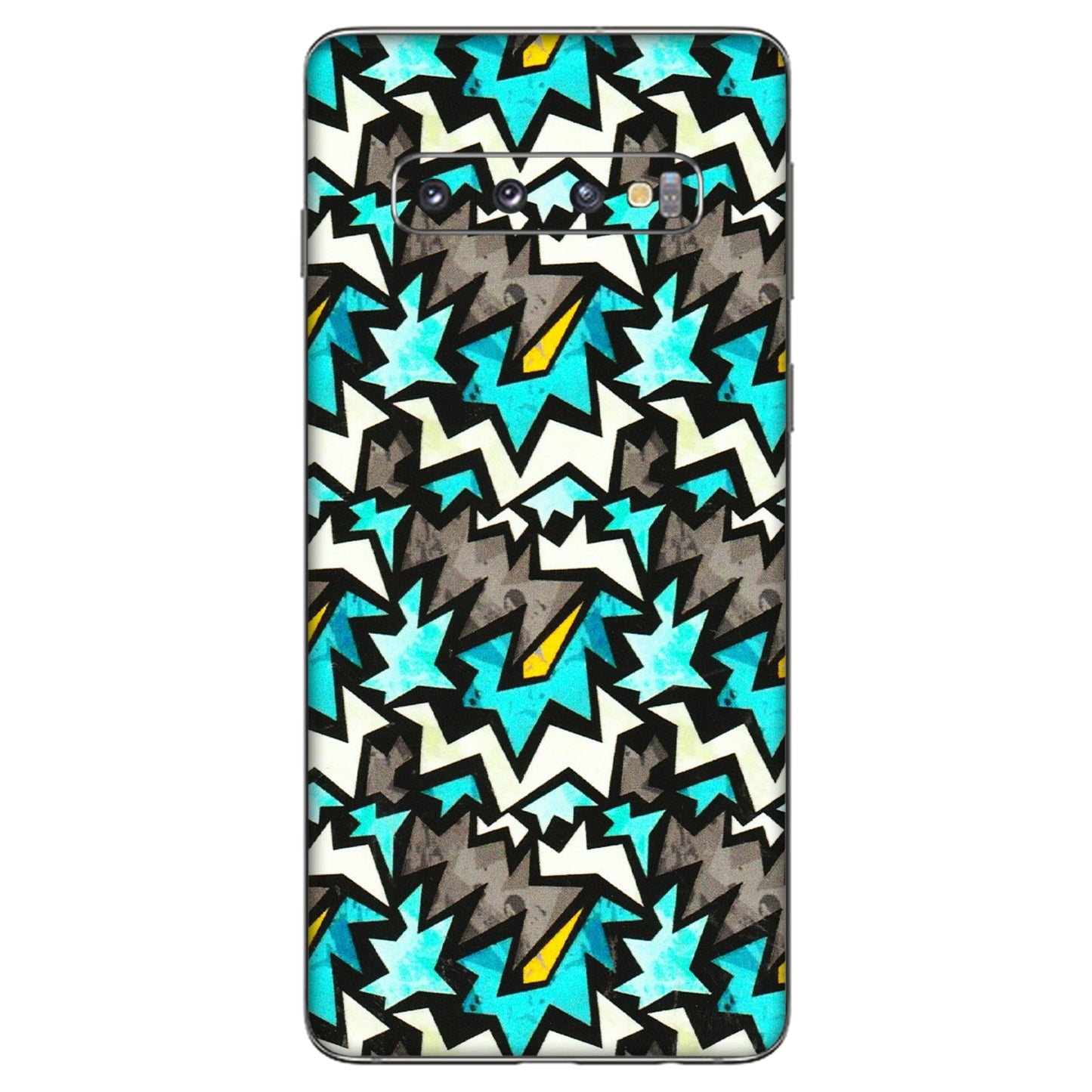 Samsung A/S Series Phone Skins (All Models) - Funky Zig Zag - 3D Embossed Finish (L-223) Samsung Galaxy S10