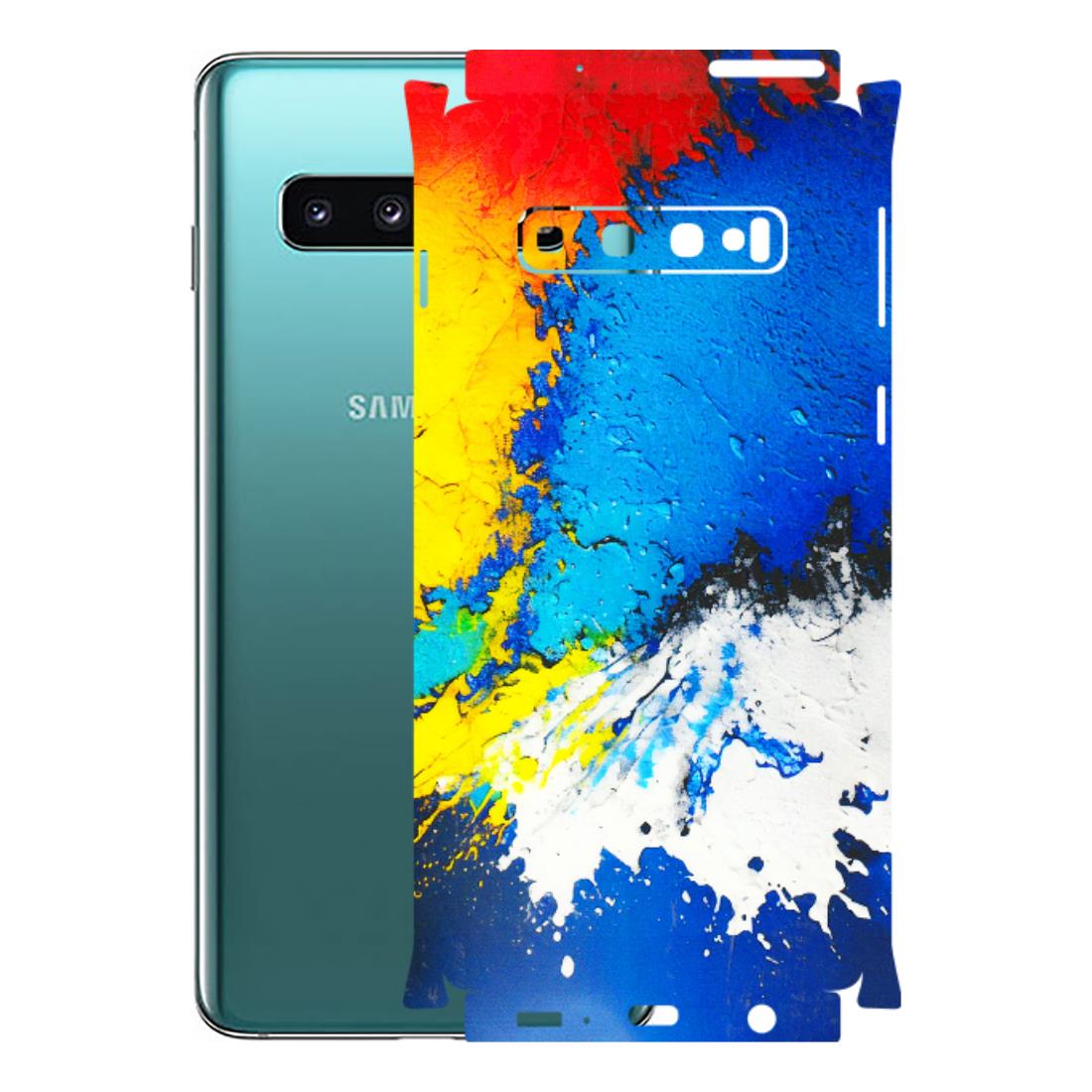 Samsung A/S Series Phone Skins (All Models) - Acrylic Paint Spill - 3D Embossed Finish (L-229) Samsung Galaxy S10