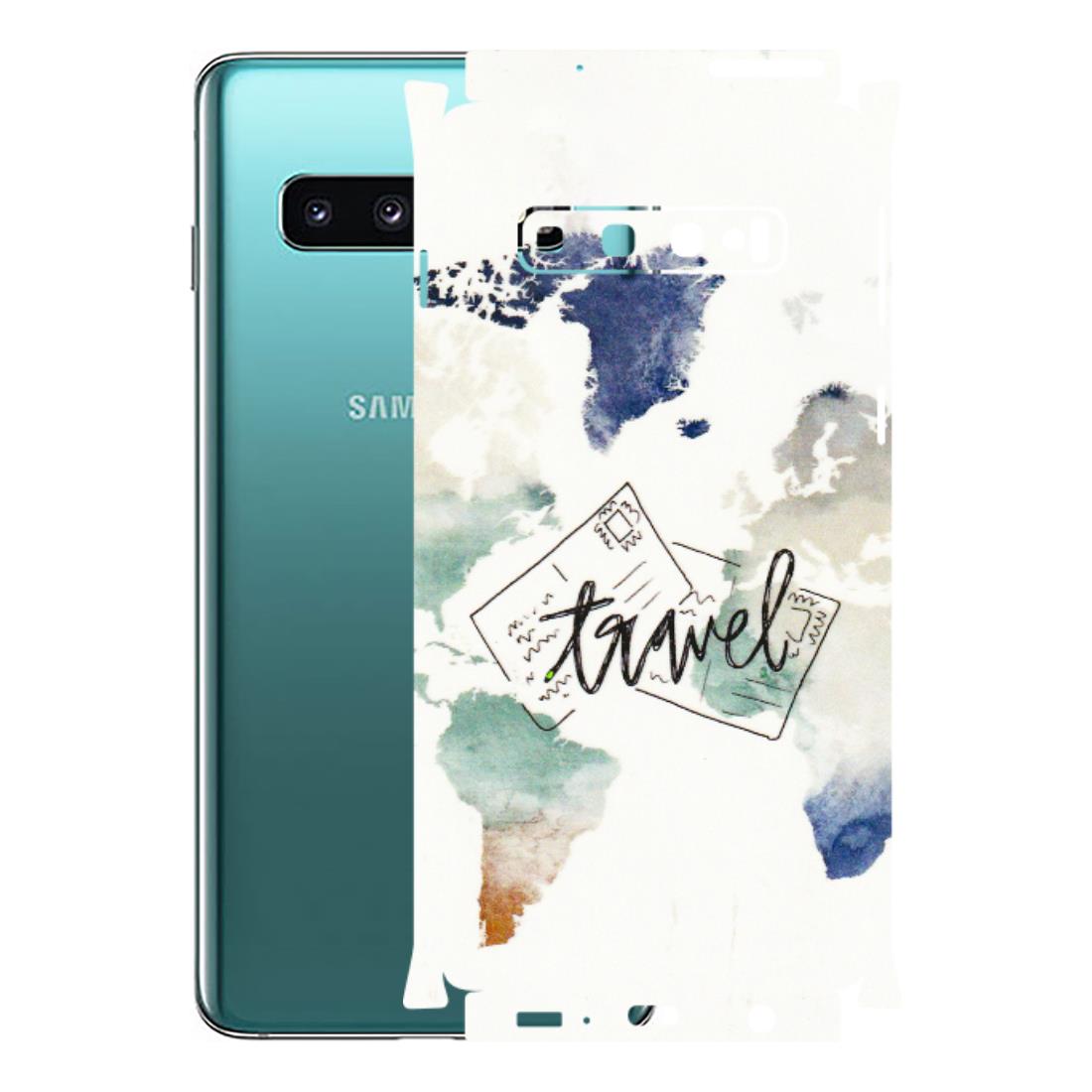 Samsung A/S Series Phone Skins (All Models) - Travel The World - 3D Embossed Finish (L-232) Samsung Galaxy S10