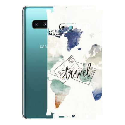 Samsung A/S Series Phone Skins (All Models) - Travel The World - 3D Embossed Finish (L-232) Samsung Galaxy S10