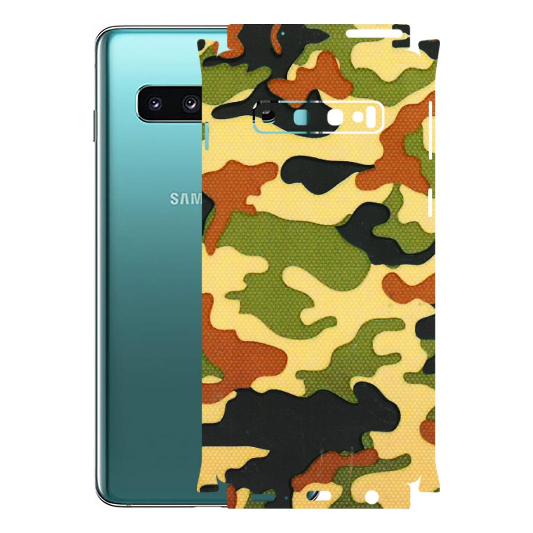 Samsung A/S Series Phone Skins (All Models) - Indian Military - 3D Embossed Finish (L-234) Samsung Galaxy S10