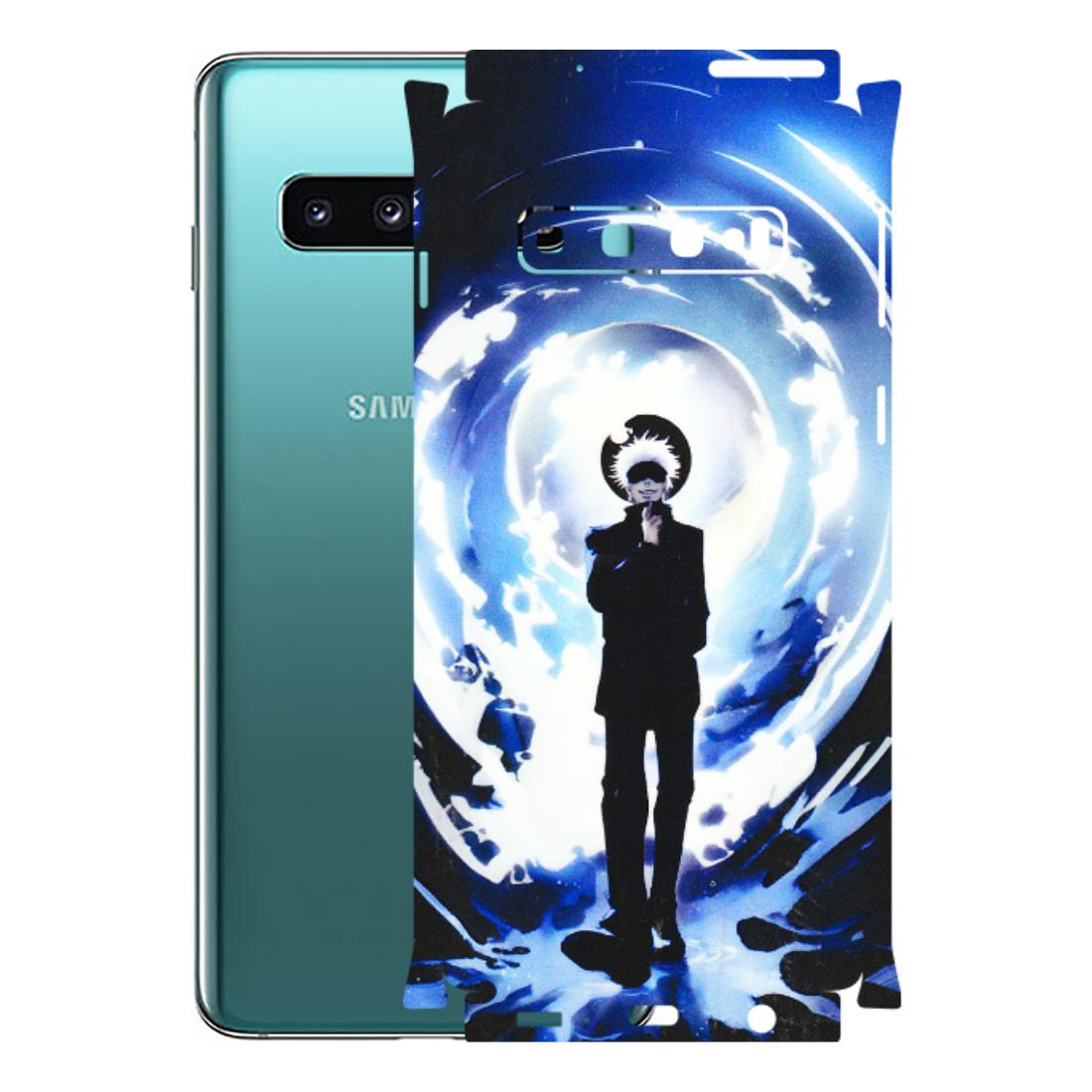 Samsung A/S Series Phone Skins (All Models) - Satoru Gojo Dark Blue - 3D Embossed Finish (L-235) Samsung Galaxy S10