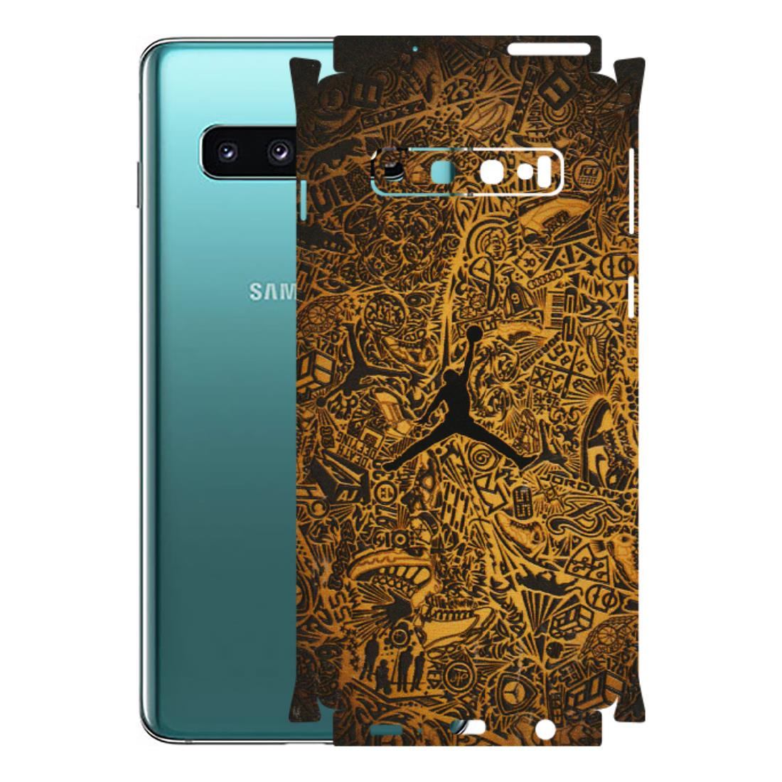 Samsung A/S Series Phone Skins (All Models) - Premium Gold Basketball Player - 3D Embossed Finish (L-236) Samsung Galaxy S10