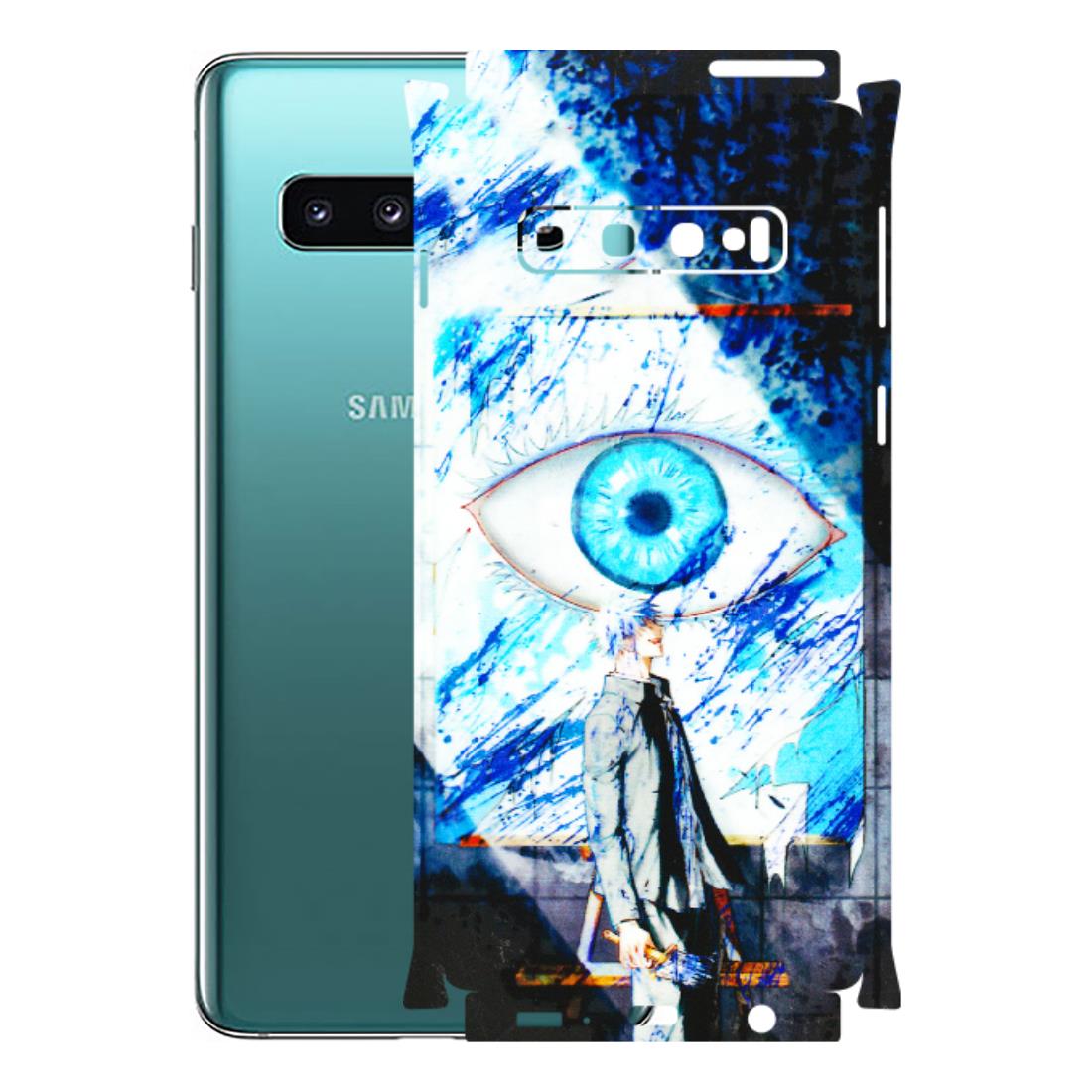 Samsung A/S Series Phone Skins (All Models) - Gojo Satoru evil eye - 3D Embossed Finish (L-239) Samsung Galaxy S10