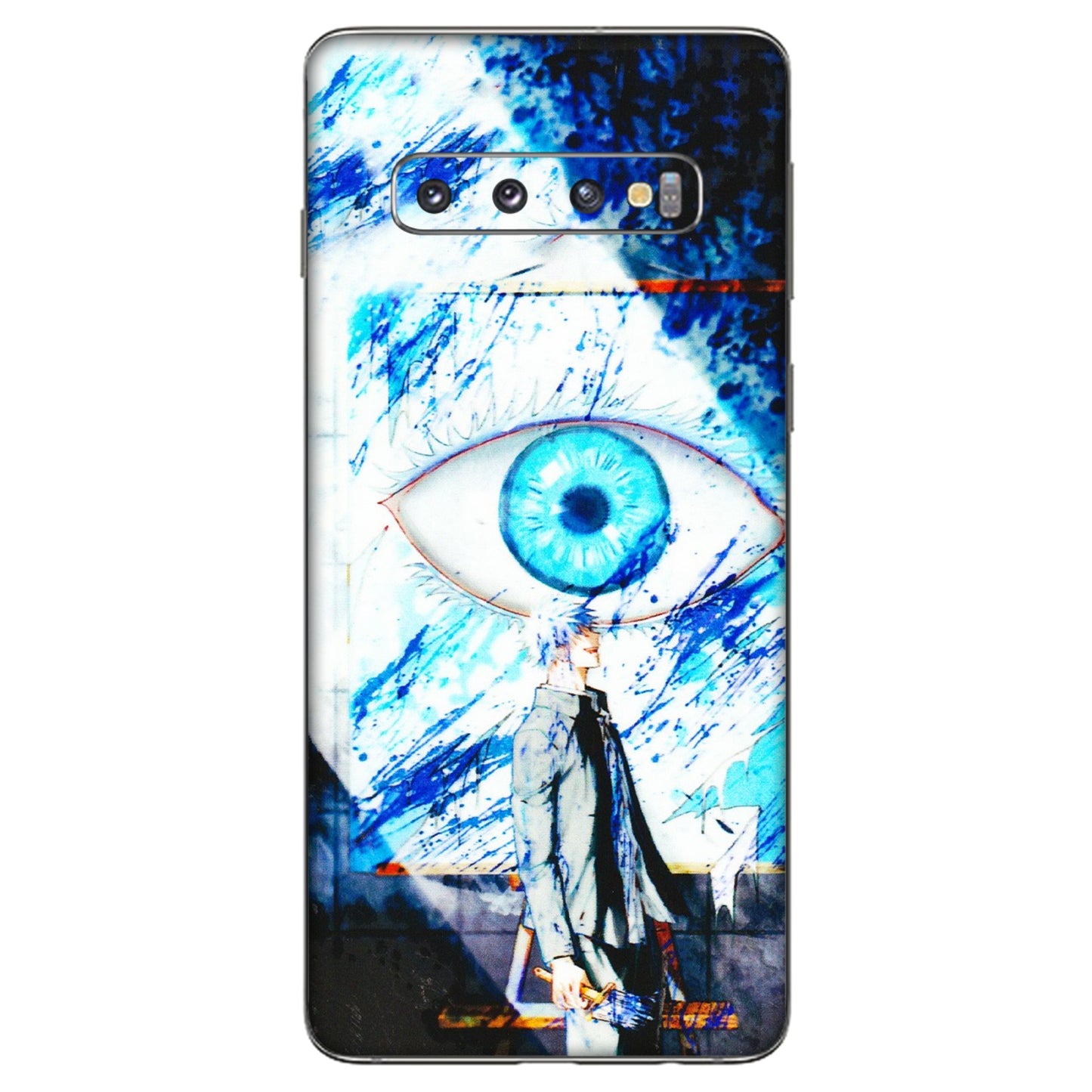 Samsung A/S Series Phone Skins (All Models) - Gojo Satoru evil eye - 3D Embossed Finish (L-239) Samsung Galaxy S10